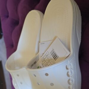 CROCS Classic White Slip-On Clogs
